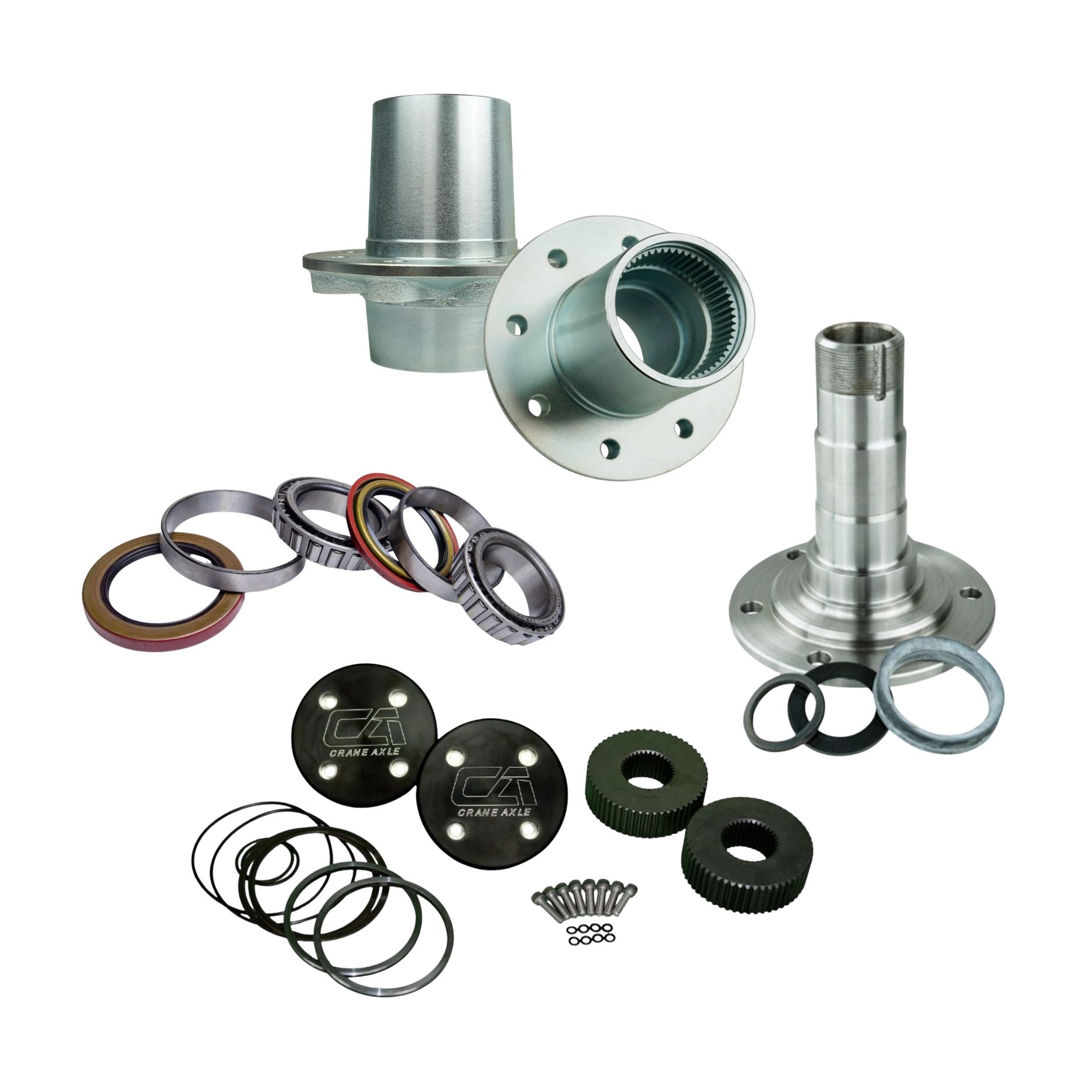 Dana 60 Kingpin Spindles, Hubs & Wheel End Components