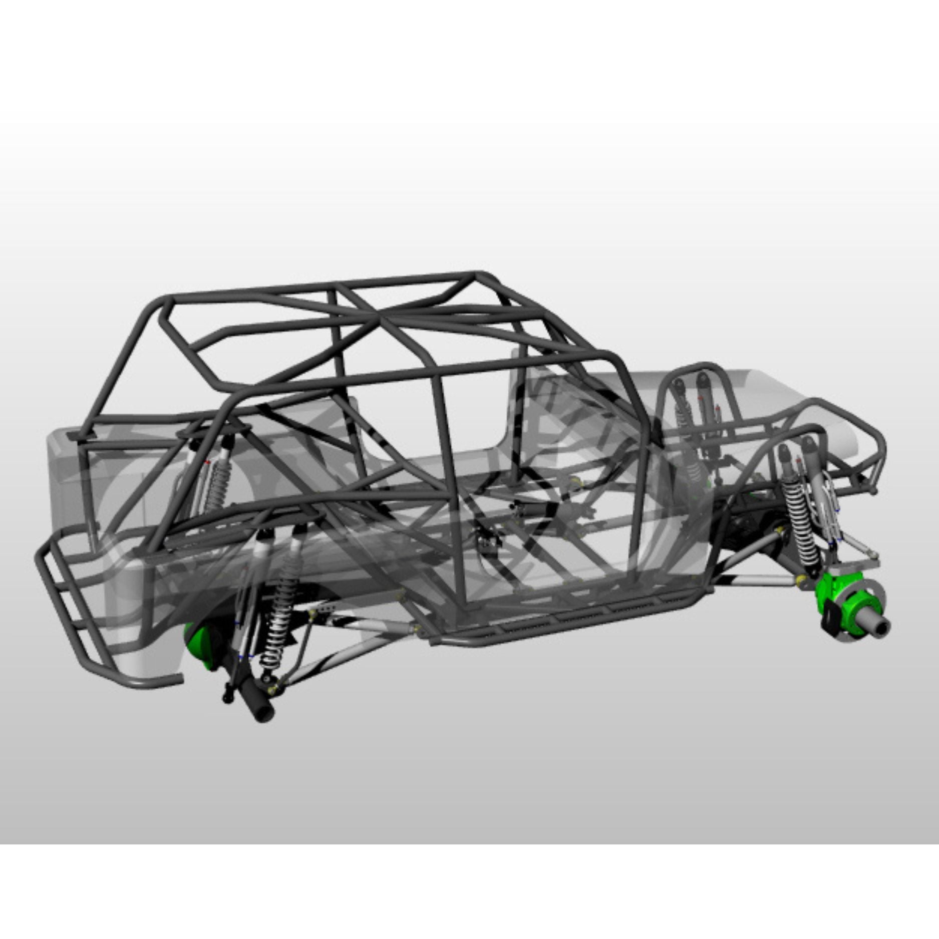 WOD Jeep LJ Tube Frame & Chassis: CAD Overview & Video