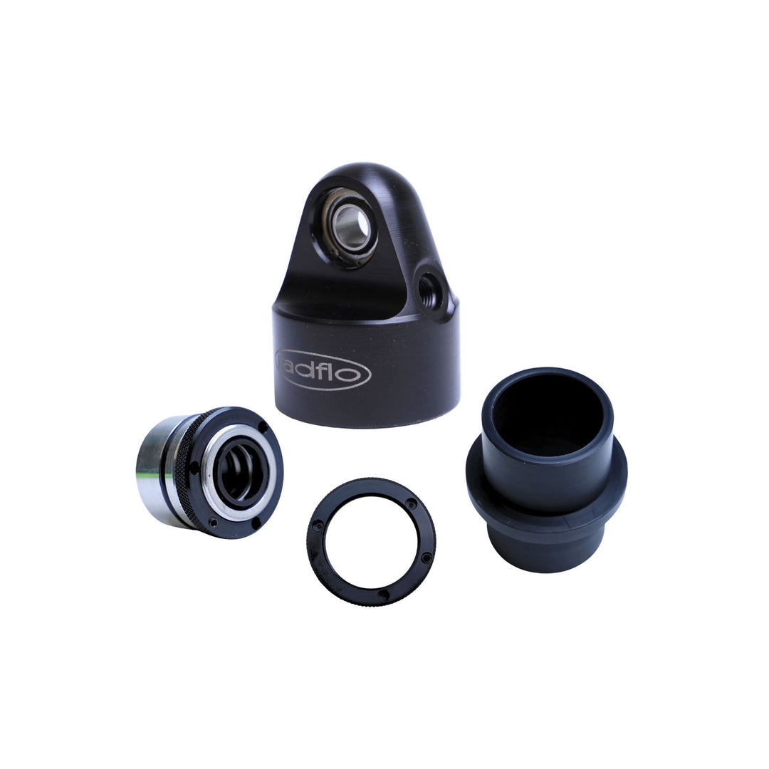 2.0 Radflo shock replacement parts on white background