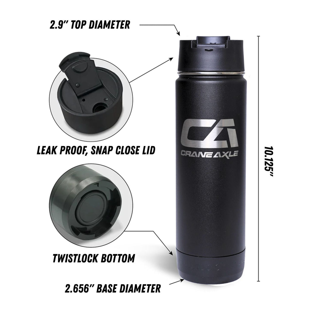 Crane Axle TwistLock 20 oz Canteen