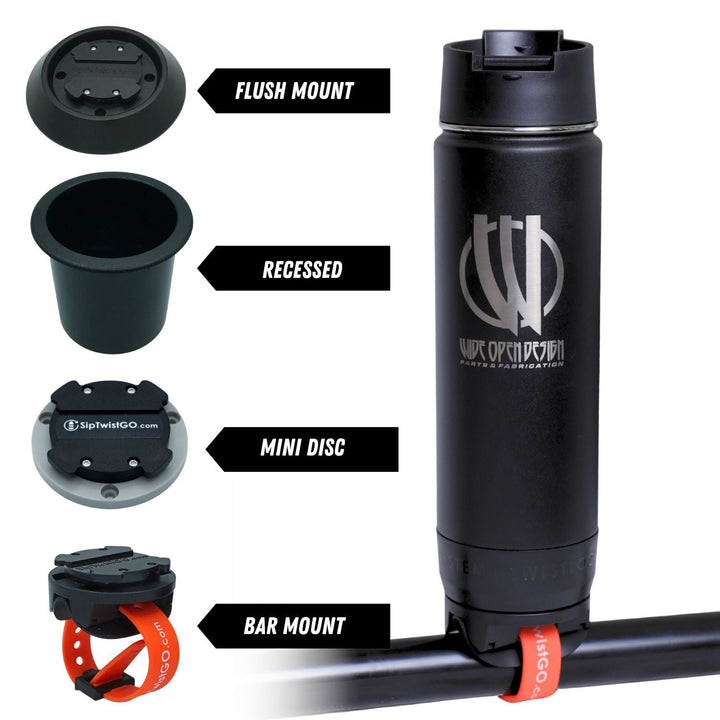 Wide Open Design TwistLock Drinkware &amp; Mount COMBO