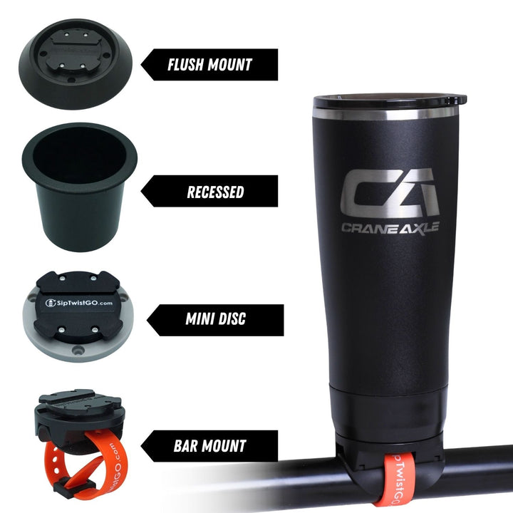 Crane Axle TwistLock Drinkware and Mount Combo