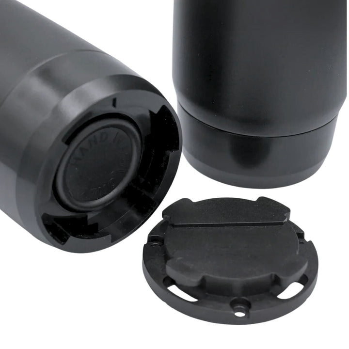heavy duty twist lock drinkware set with locking base for rock crawling and camping on a white background