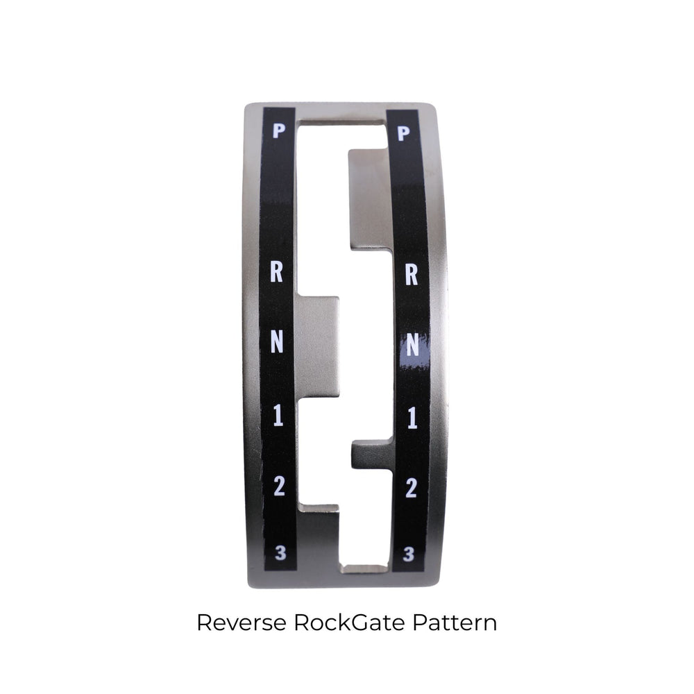 Winters shifter gate plate for TH400 transmission with 'P', 'R', 'N', '1', '2', '3' markings on a white background