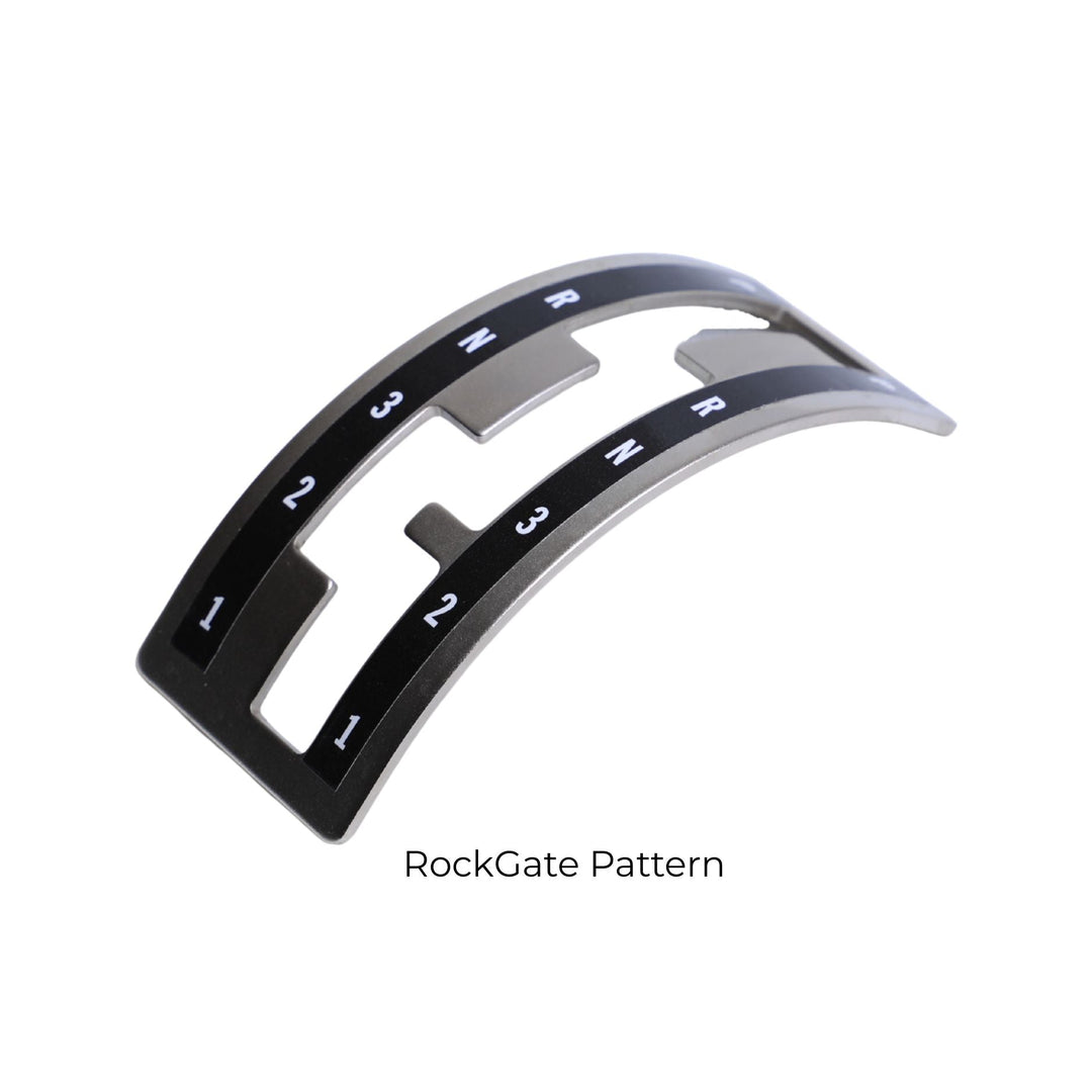 Side view of a gate plate for TH350 transmission with &