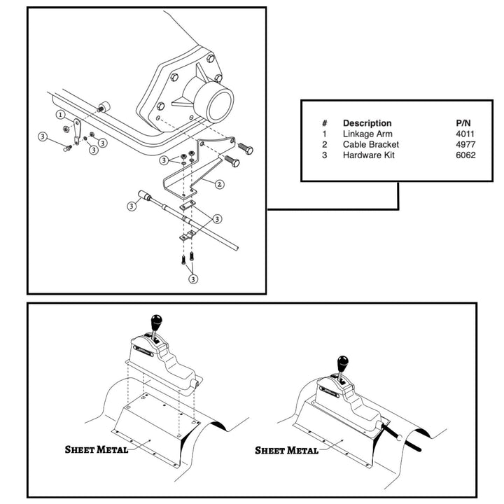 Winters Sidewinder Shift Linkage for Allison LCT 1000, 2000, &amp; 2400