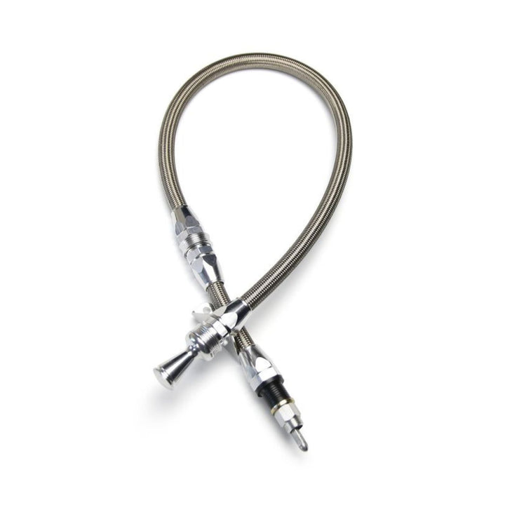Lokar 26" Firewall Mounted Locking Dipstick for 4L80E on a white background