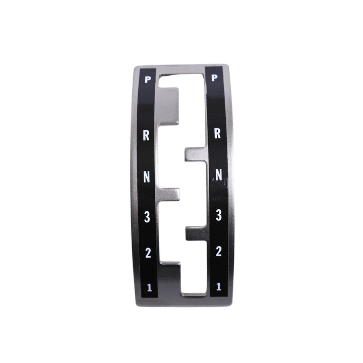 Winters Shifter Gate Plate Replacement fpr A340 and AW4 with P, R, N, 3, 2, 1 markings on a white background