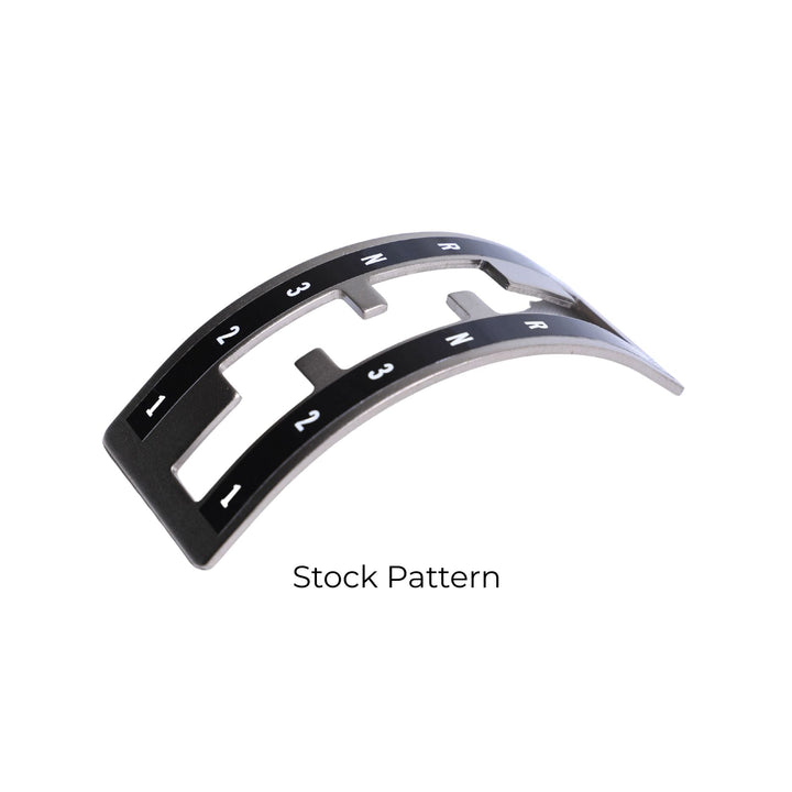 Side view of Winters Stock Pattern Gate Plate Replacement for A340 and AW4 with "Stock Pattern&