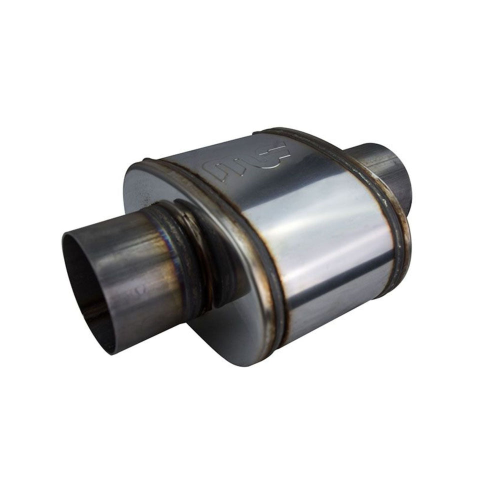 5x8 performance muffler for LS exhaust system on a white background