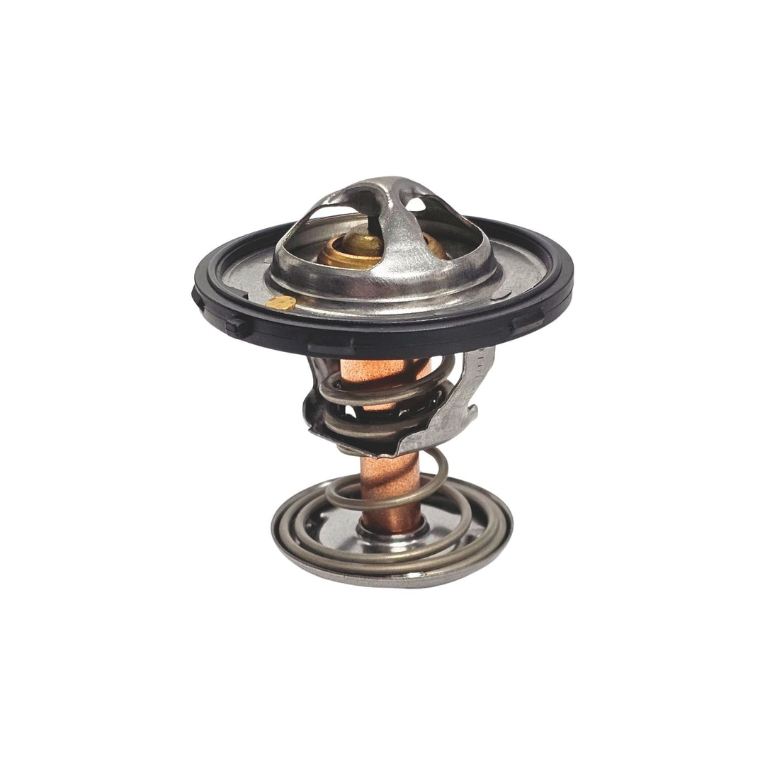 187 degree LS engine thermostat with gasket on a white background