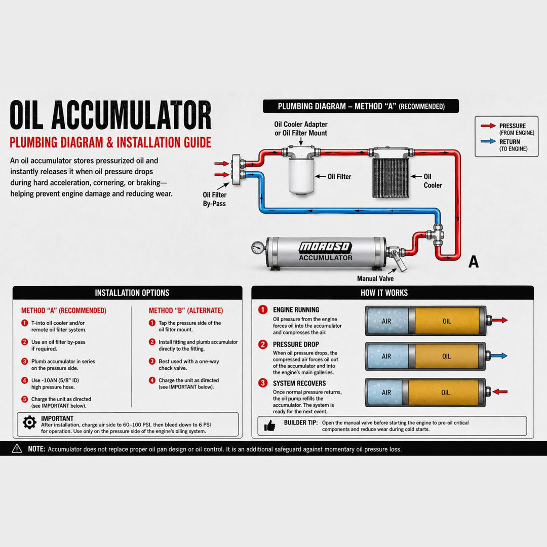 Moroso 3-Quart Oil Accumulator