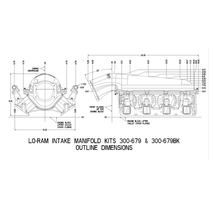 Holley Lo-Ram Intake Manifold Kit – LS3/L92 – Single Injector – Satin