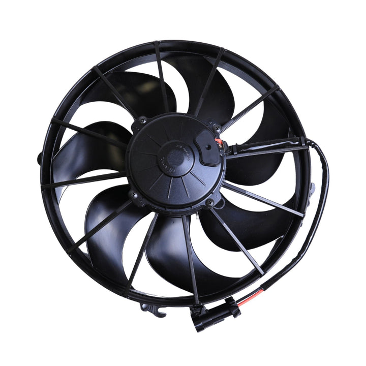 spal 30103202 12 inch curved blade puller fan 1870 cfm on a white background