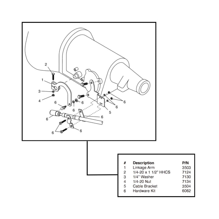Winters Sidewinder Ford C4 Shift Linkage Kit