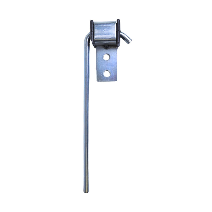 rubber isolated exhaust hanger with weld on bracket on a white background
