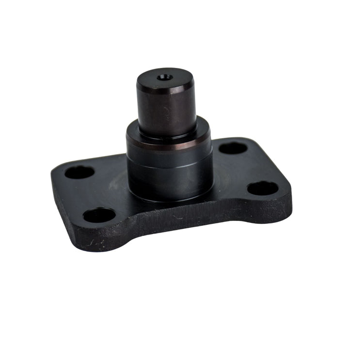 Black dana 60 kingpin trunnion cap on a white background