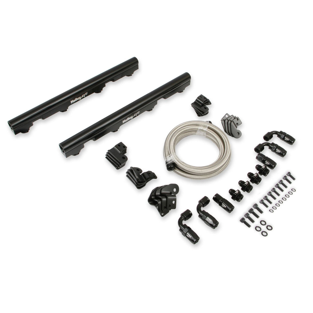 Holley EFI Billet Fuel Rail &amp; Hose Kit – LS Truck Intake