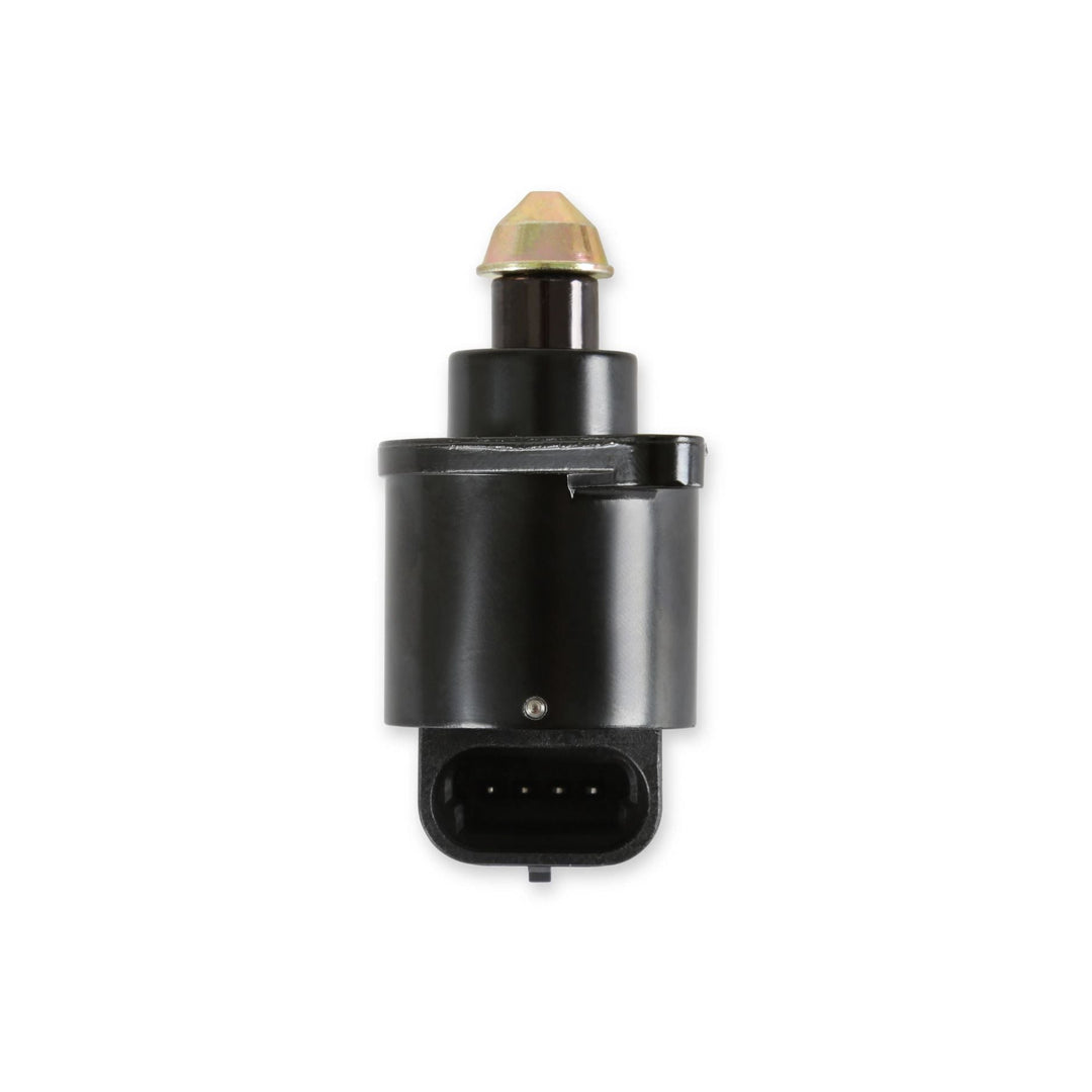 Black Holley TBI replacement idle air control valve on a white background