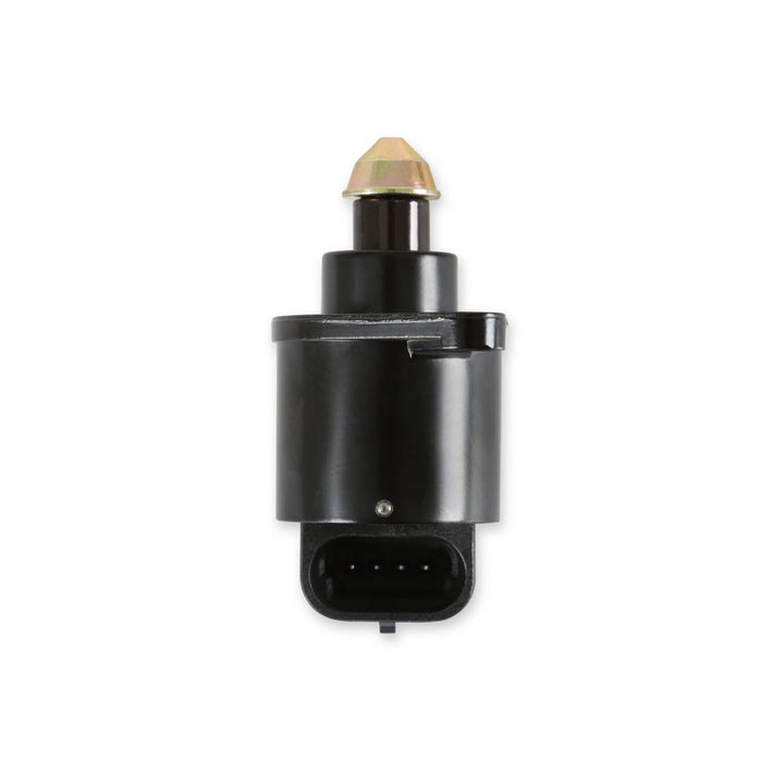Black Holley TBI replacement idle air control valve on a white background