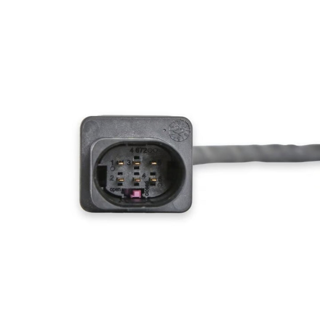 Close-up of a Holley EFI 554-155 oxygen sensor on a white background