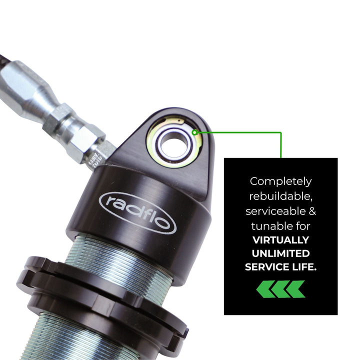 Radflo 2.0 Coilover Shock w/ Remote Reservoir - 7/8″ Shaft