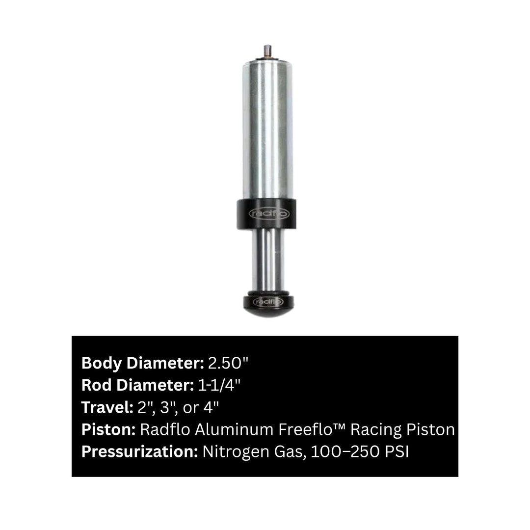 Radflo 2.0 Hydraulic Bump Stop – 2", 3" or 4" Travel