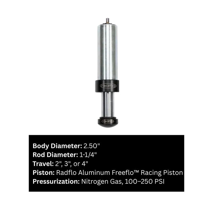Radflo 2.0 Hydraulic Bump Stop – 2", 3" or 4" Travel