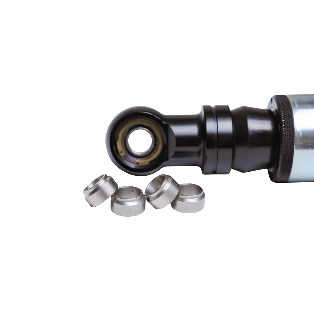 Radflo 2.0 rebuildable racing shock with bearings and washers on a white background