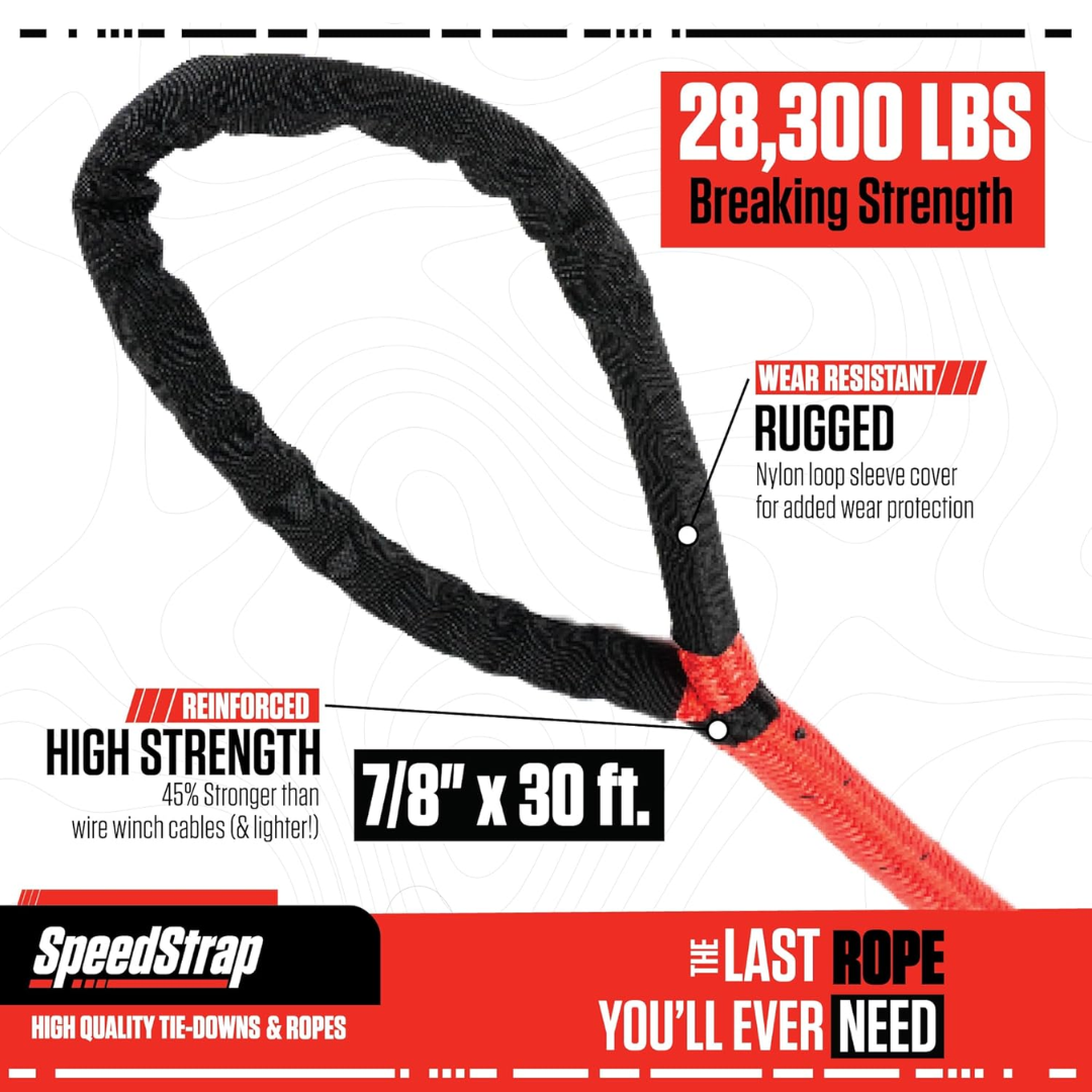 SpeedStrap 7/8" Big Mama Kinetic Recovery Rope – 30&