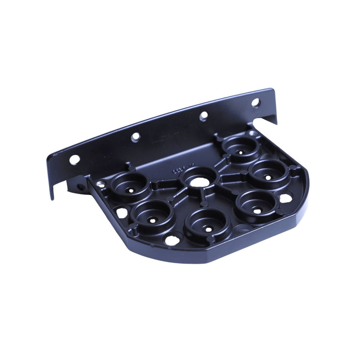 Black Winters shifter console mounting bracket on a white background