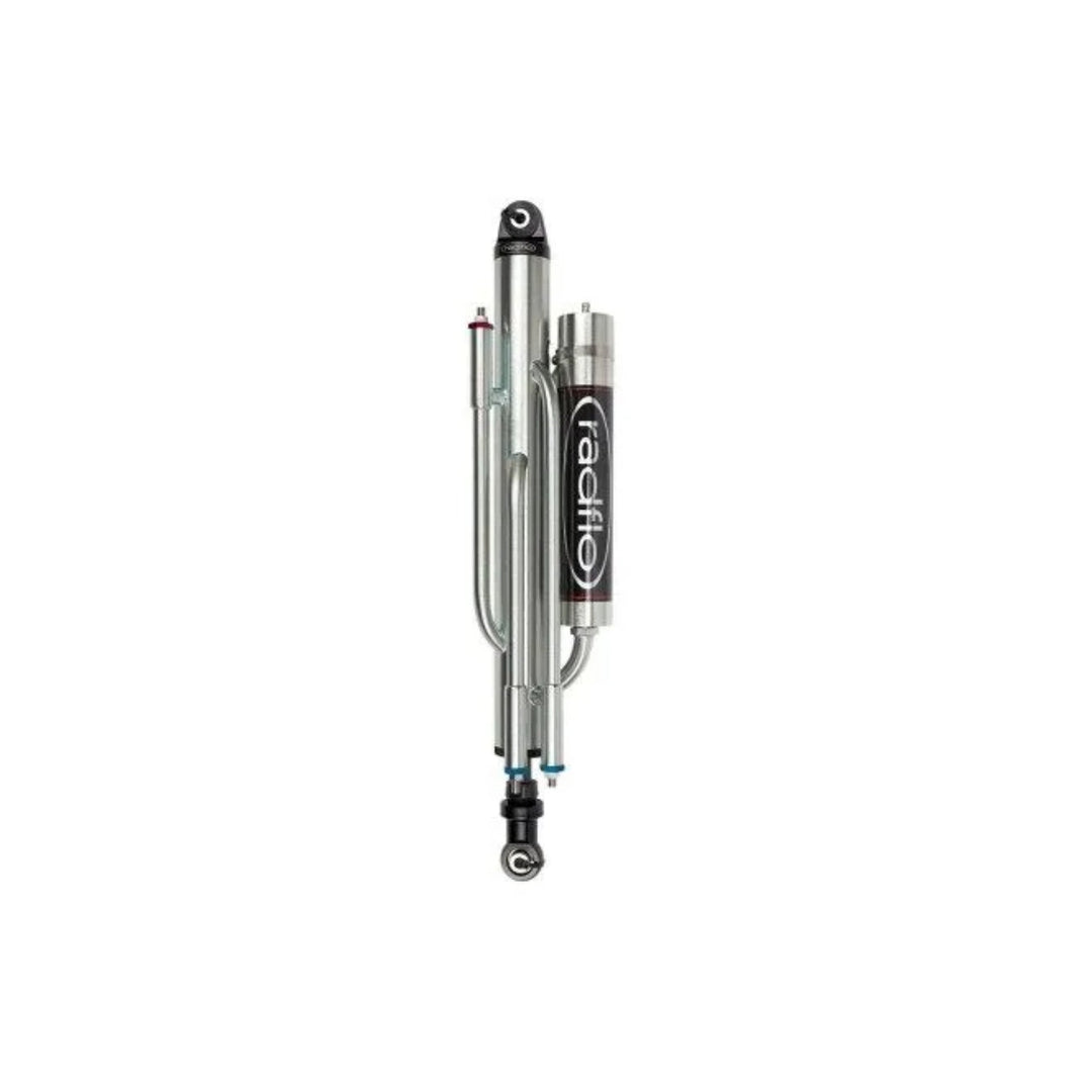 Radflo 2.5 bypass shock with piggyback on a white background