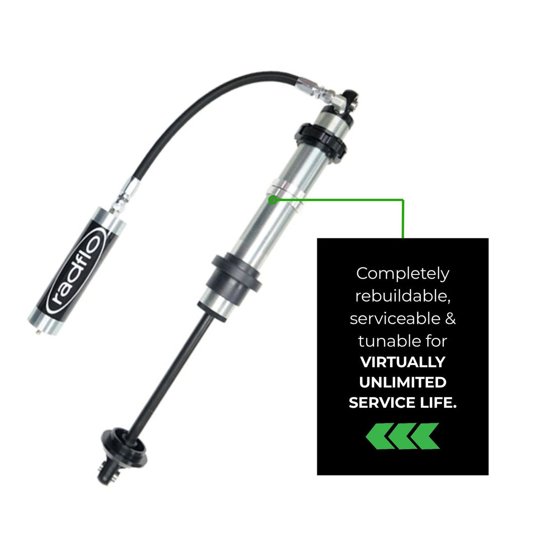 Radflo 2.5 coilover for tight chassis off road suspension with &