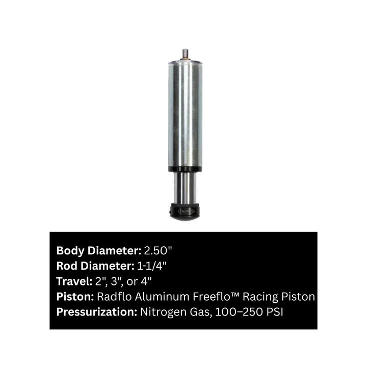 Radflo 2.5 Hydraulic Bump Stop - 1-5/8” Shaft