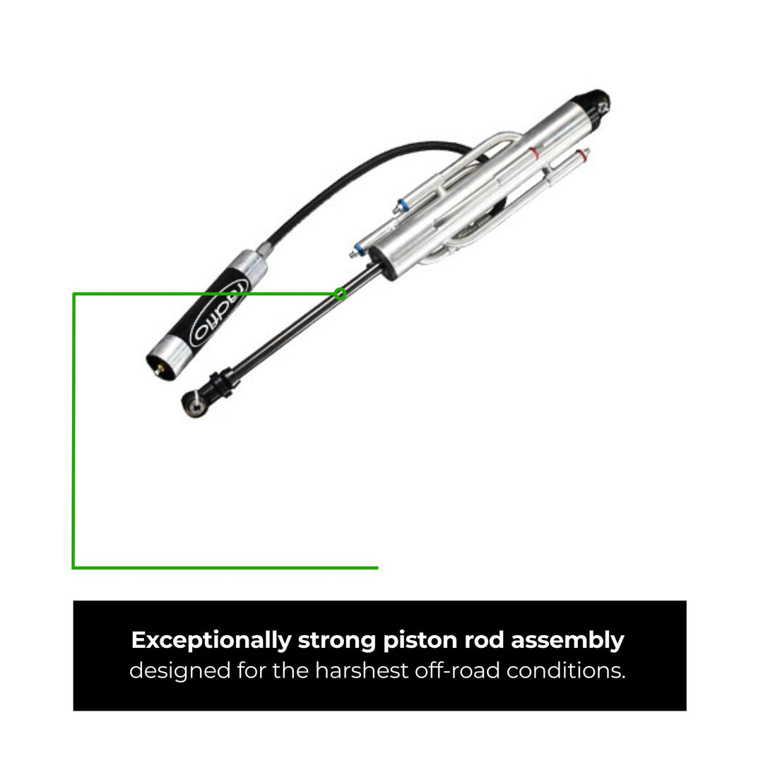 Radflo 2.5 Bypass Shock w/ Remote Reservoir – 4 Tube - 7/8″ Shaft