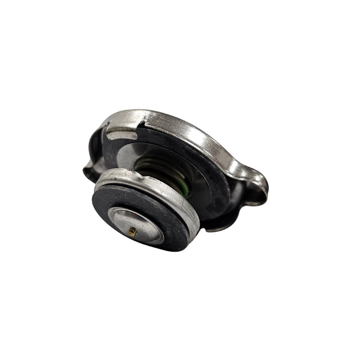 radiator cap to prevent overheating and coolant loss on a white background