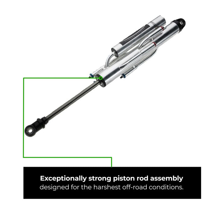 Radflo 3.0 Bypass Shock w/ Piggyback Reservoir – 1” Shaft, 4-Tube