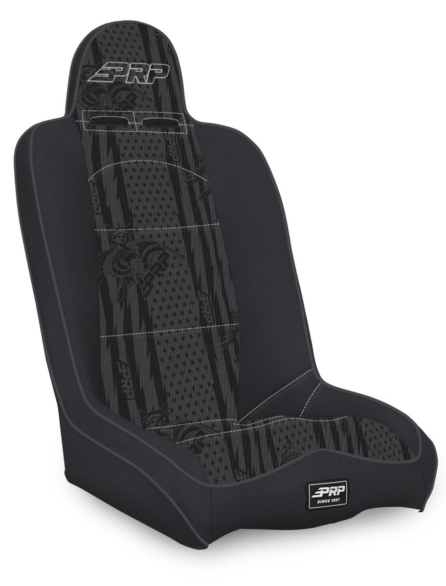 PRP Daily Driver High Back Suspension Seat – Low Containment
