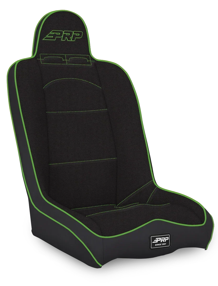PRP Daily Driver High Back Suspension Seat – Low Containment