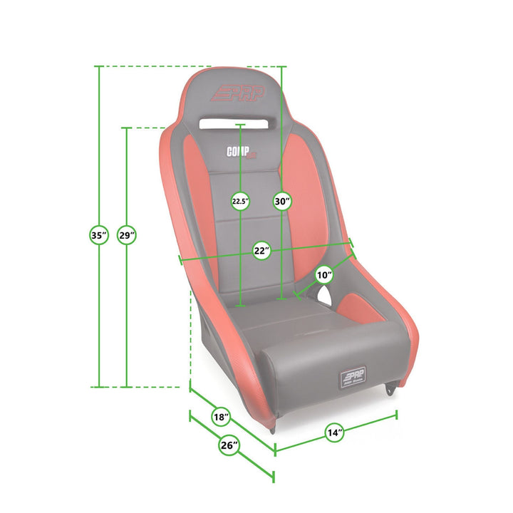 PRP Competition Elite Suspension Seat – Maximum Containment