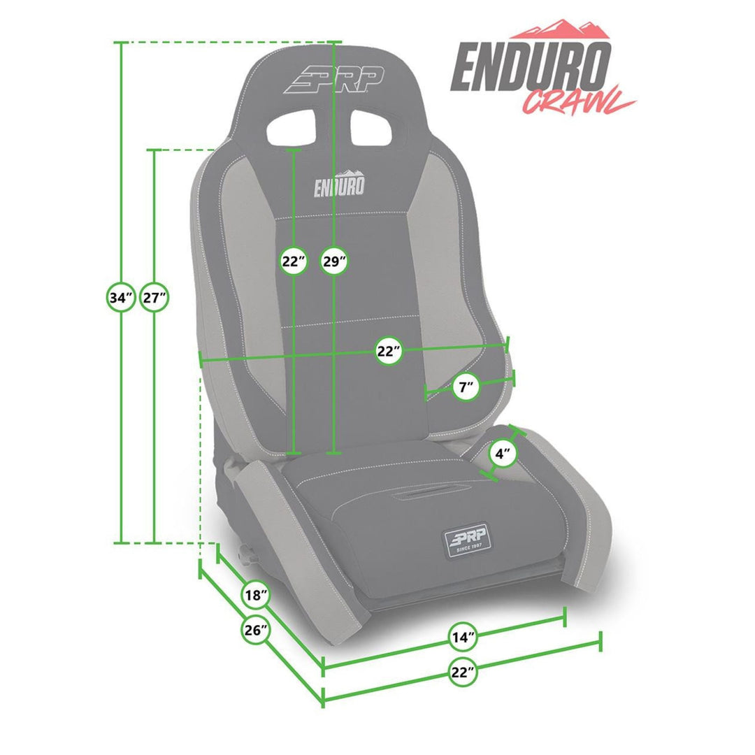 PRP EnduroCrawl Reclining Suspension Seat – Maximum Containment