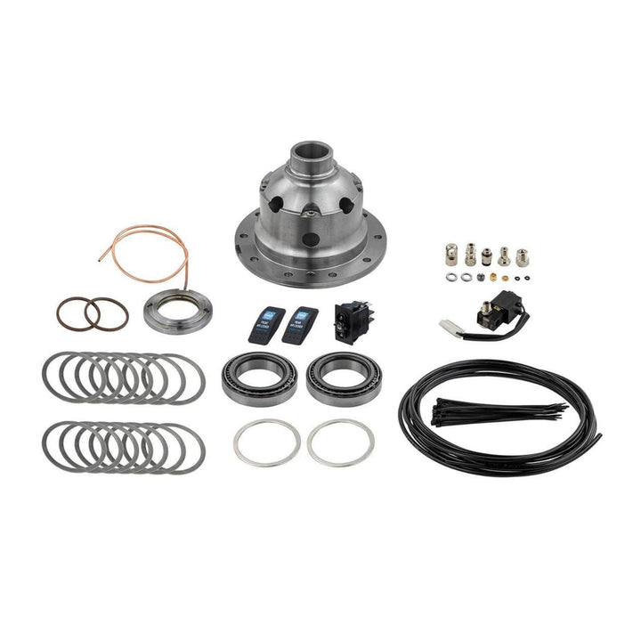 ARB Air Locker Dana 44 30 spline and components arranged on a white background