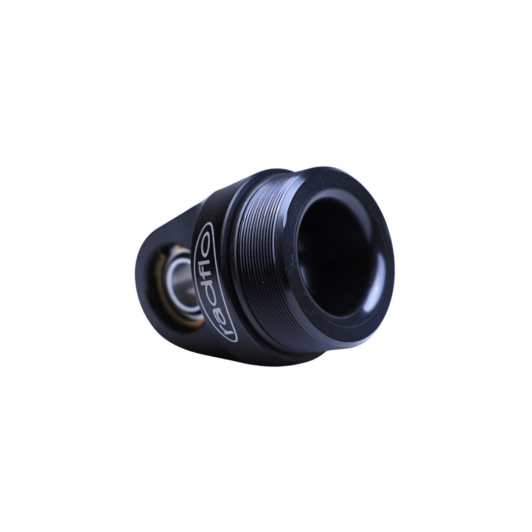 2.5 inch Radflo shock reservoir components with a brand logo on a white background