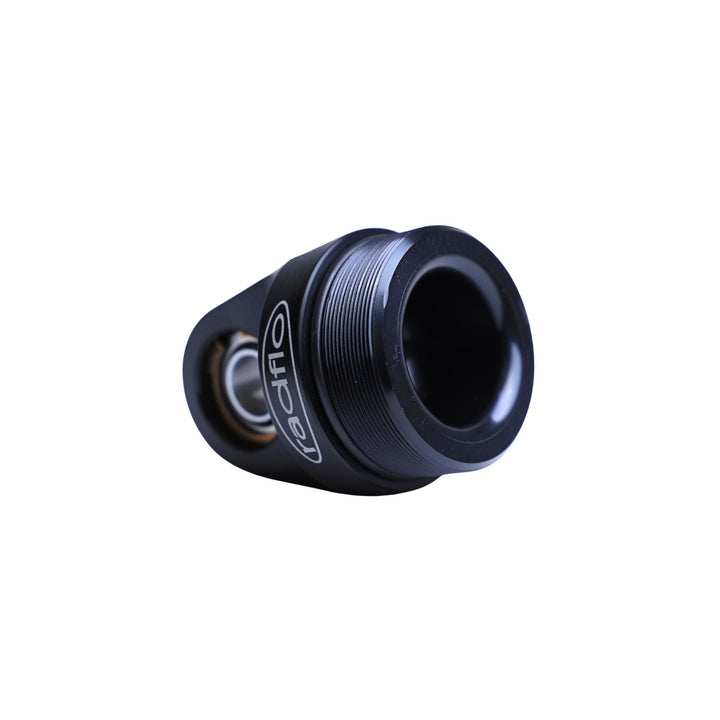 2.5 inch Radflo shock reservoir components with a brand logo on a white background