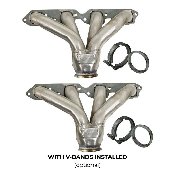 Sanderson Chevy Big Block Hugger Headers - Raw Steel