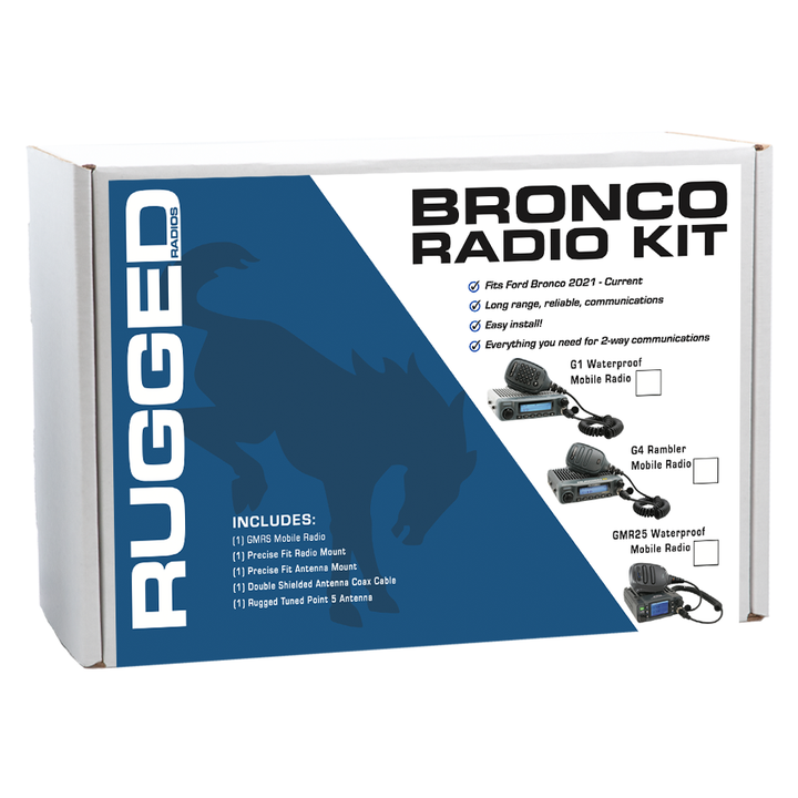 Ford Bronco GMRS Mobile Radio Kit - Rugged Radios - Product image 1