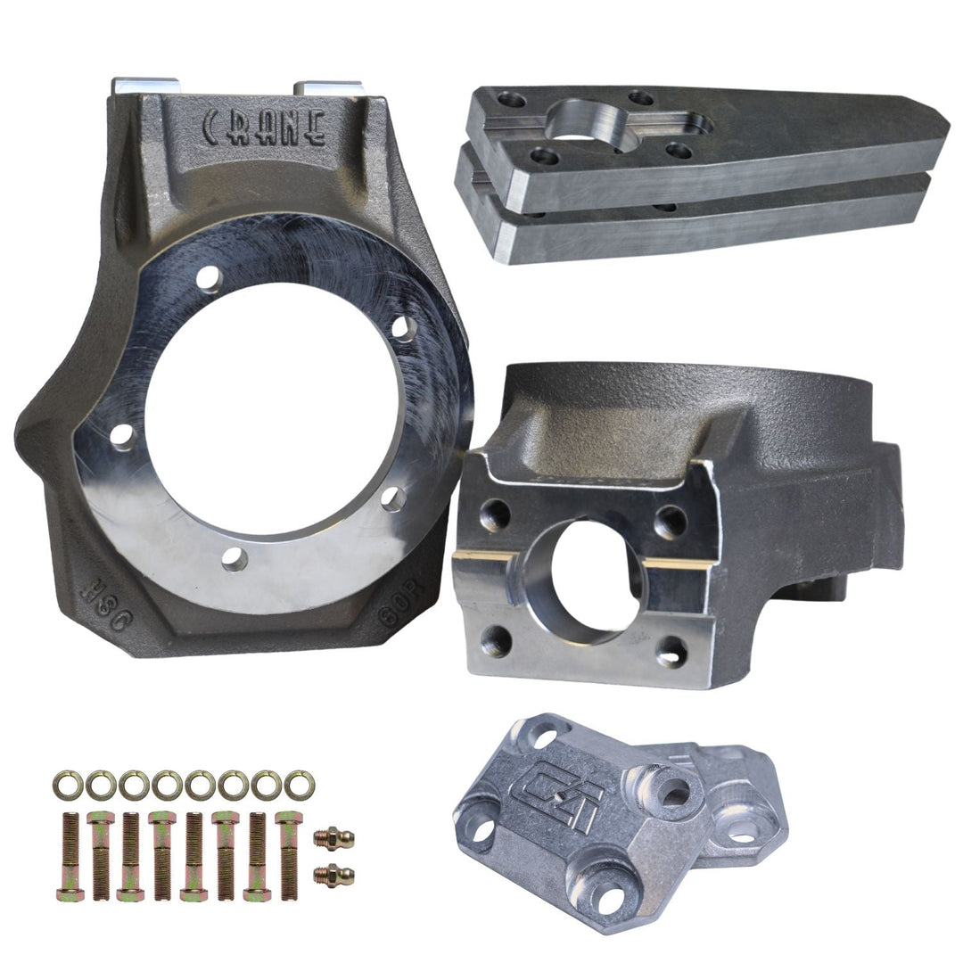 Ford Dana 60 Interlocking Knuckle Kit
 components on a white background