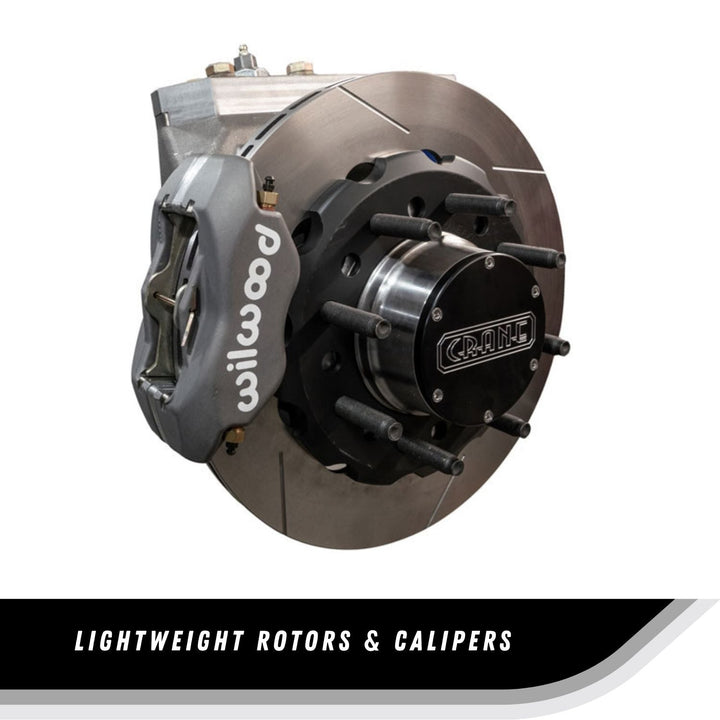 Crane Axle Front Unit Bearing Wilwood 4 Piston Lightweight Brake Kit