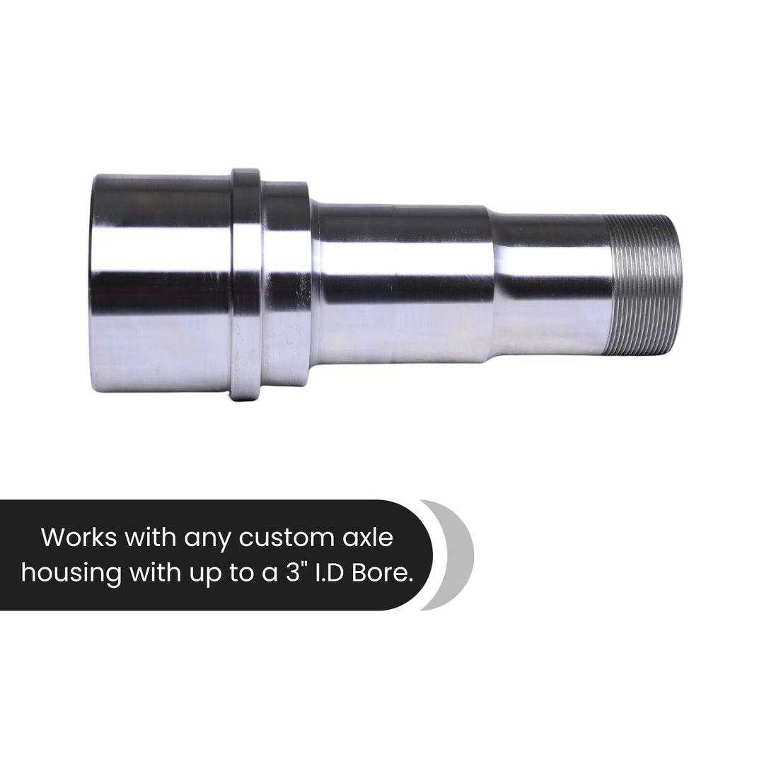 Crane Axle 14 bolt hub upgrade measurement  on a white background