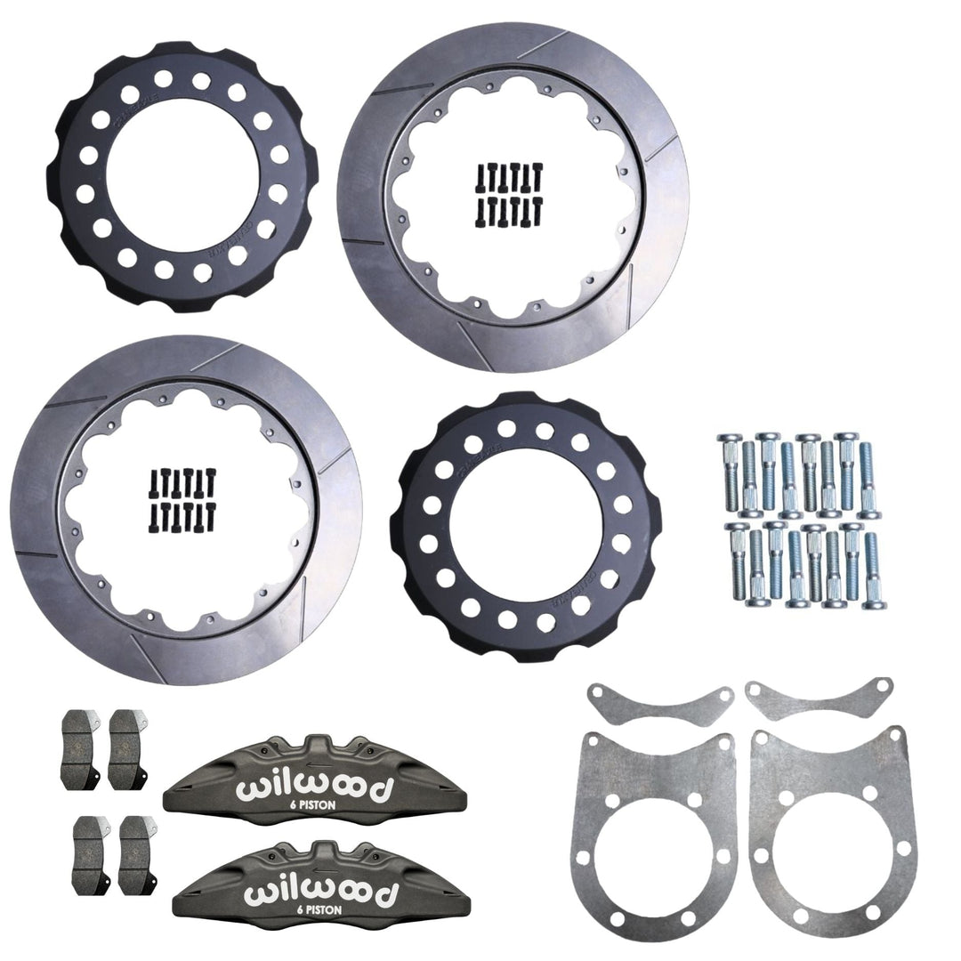 GM Dana 60 Wilwood brake upgrade components on a white background